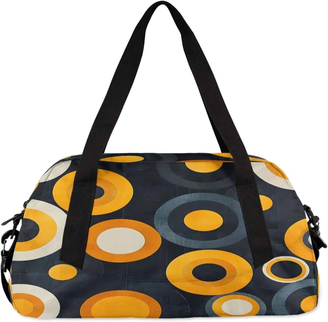 Abstract Art Circles Kids Duffle Bag Boys Girls Small Sport Dance Gym Bag for Overnight Travel Weekender Carry On