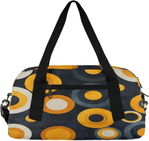Abstract Art Circles Kids Duffle Bag Boys Girls Small Sport Dance Gym Bag for Overnight Travel Weekender Carry On