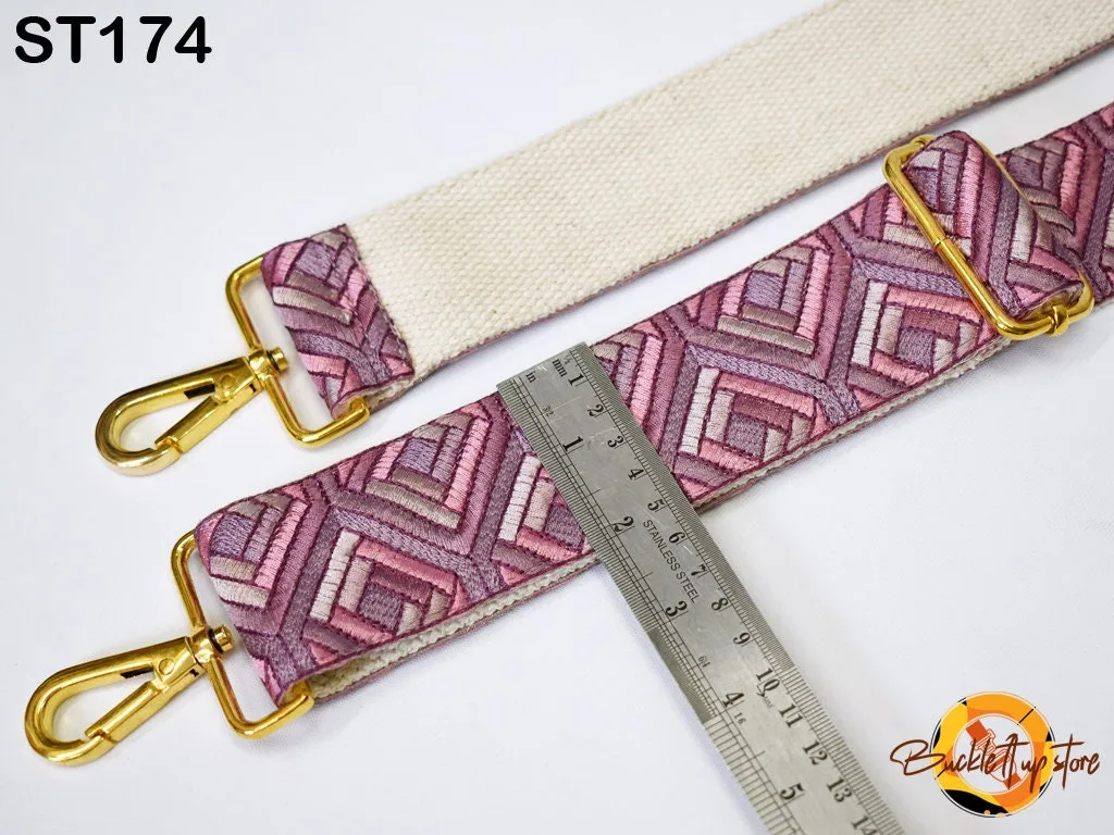 Adjustable Bohemian Sling Bag Strap Purse Strap Embroidered Crossbody Strap for Purses  Replacement Guitar Strap Handbag Strap Gift for Wife
