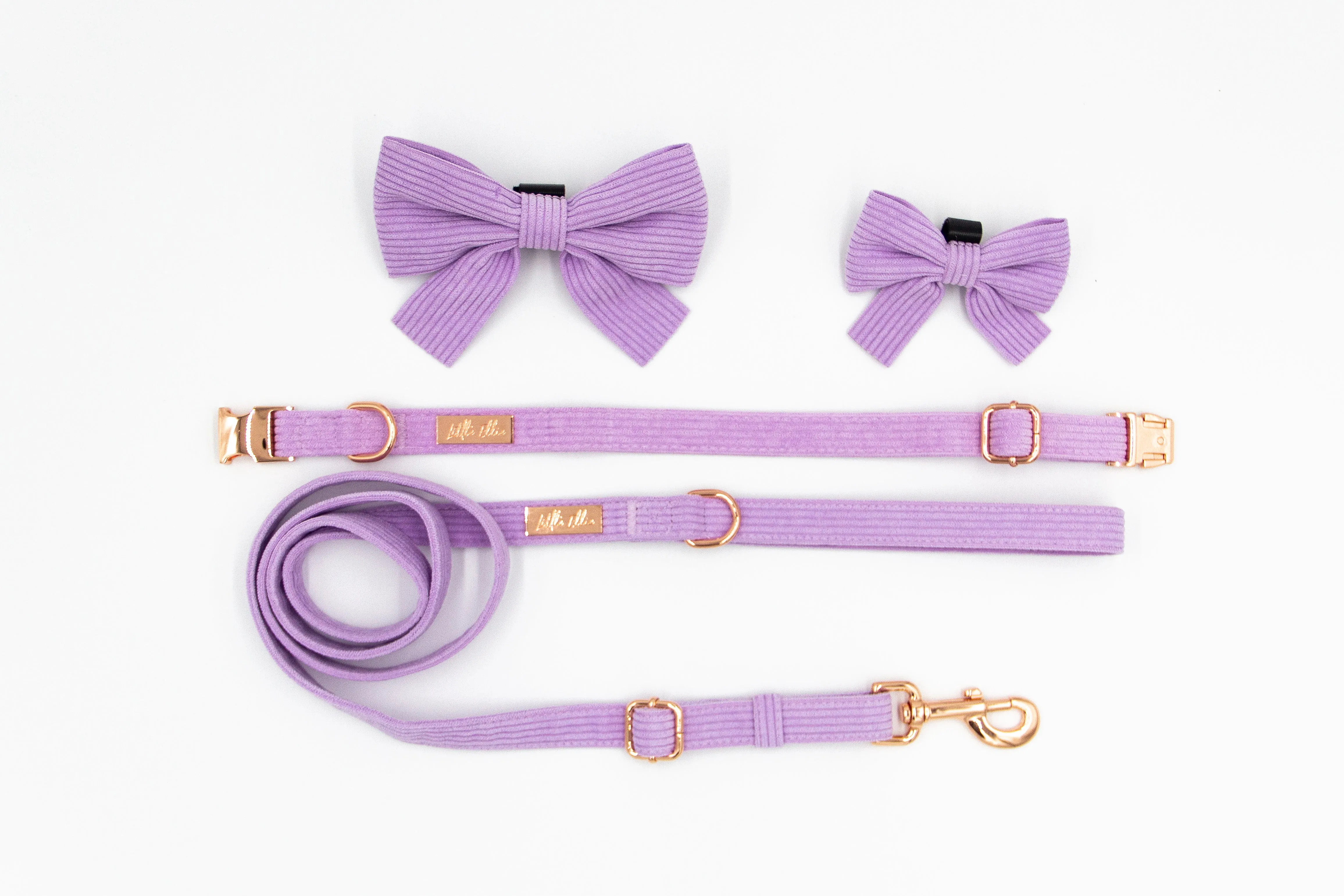 Adjustable Dog Leash LUXE| Lilac Corduroy