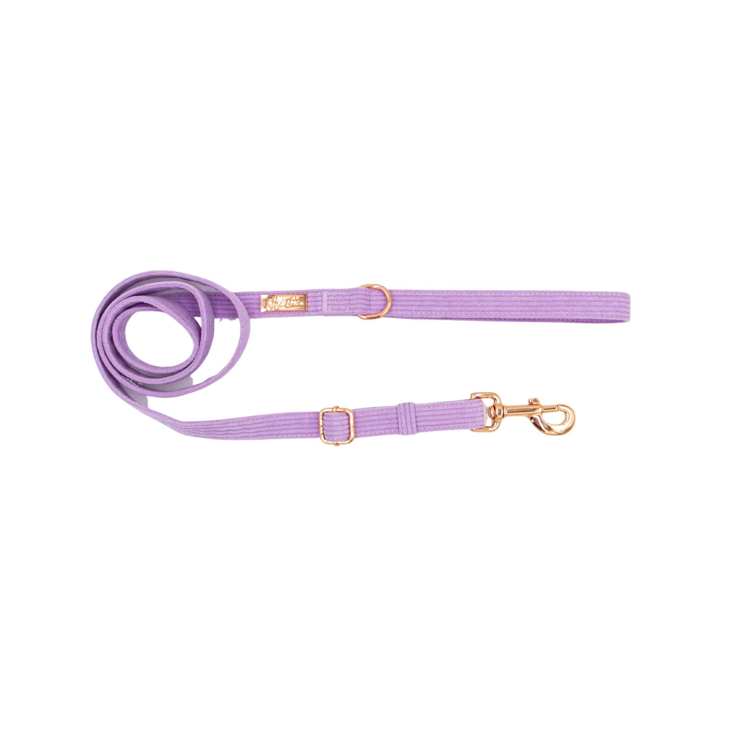 Adjustable Dog Leash LUXE| Lilac Corduroy