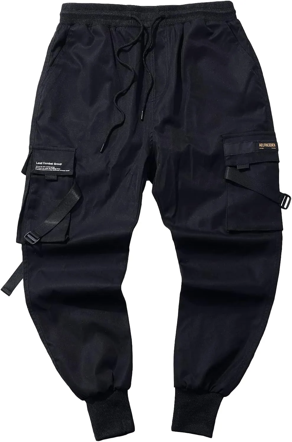 Aelfric Eden Mens Jogger Pants Japanese Cargo Sweatpants Tactical Pant Multi-Pockets Techwear Hip Hop Streetwear