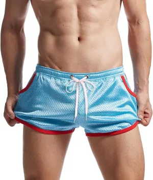 AIMPACT Mens Mesh 3 Inch Booty Shorts Sexy Side Split Athletic Workout Running Shorts