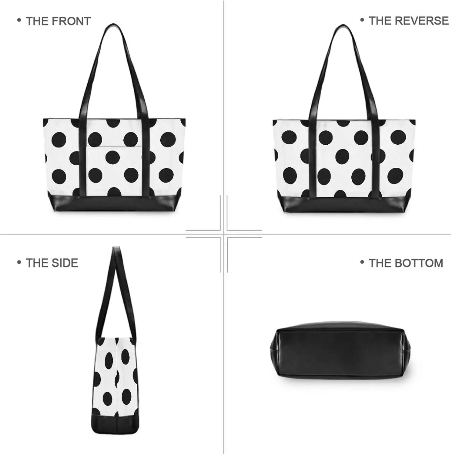 ALAZA Cheetah Leopard Laptop Tote Bag,Fits 15.6 Inch Laptop,Womens Lightweight Canvas Leather Tote Bag Shoulder Bag