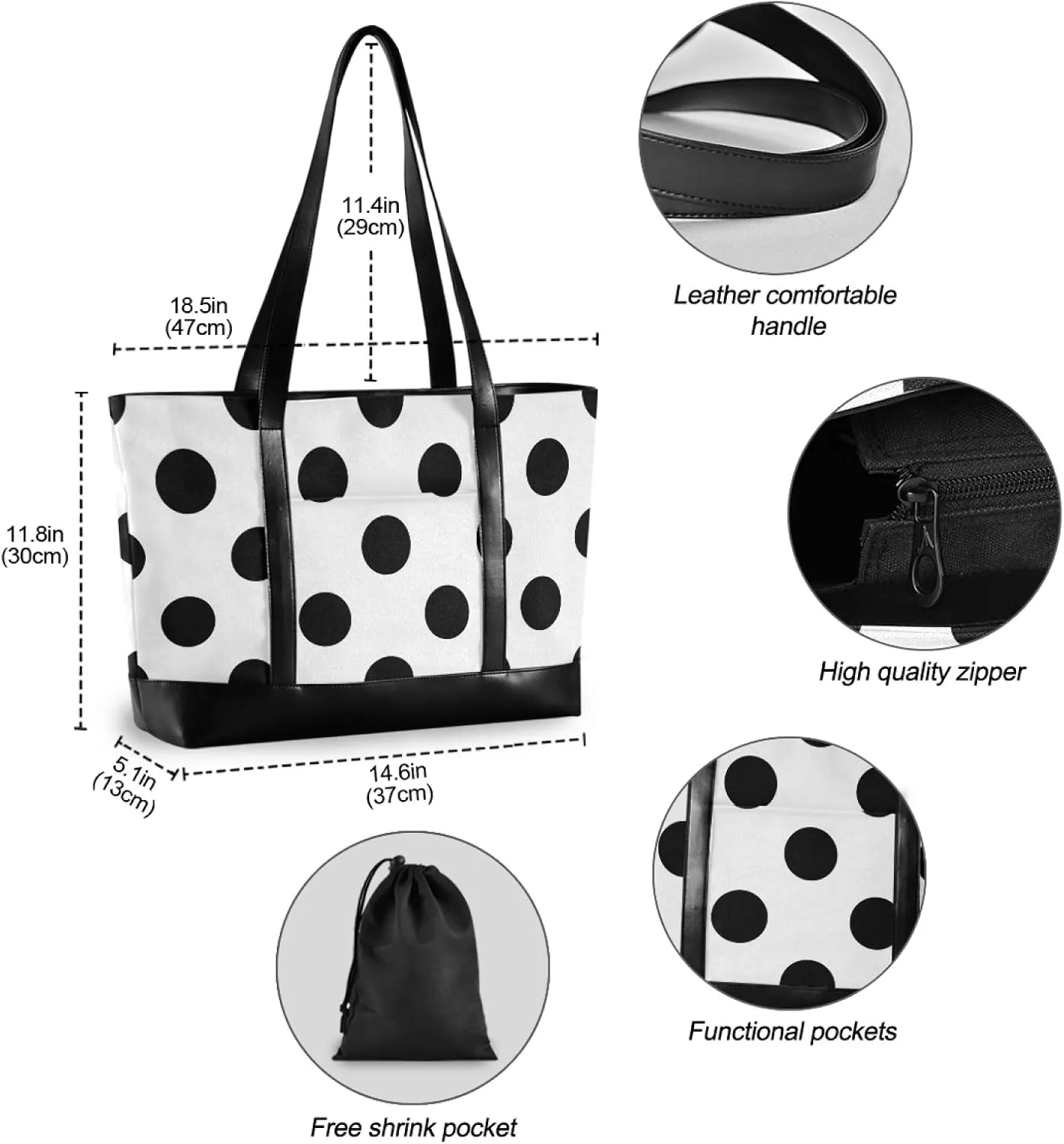 ALAZA Cheetah Leopard Laptop Tote Bag,Fits 15.6 Inch Laptop,Womens Lightweight Canvas Leather Tote Bag Shoulder Bag