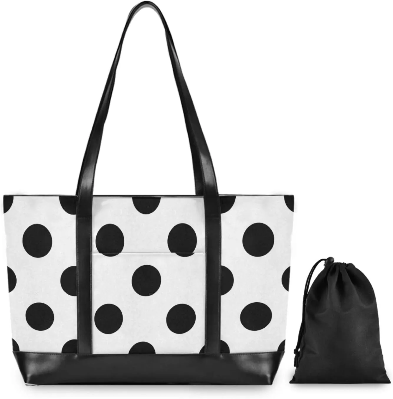 ALAZA Cheetah Leopard Laptop Tote Bag,Fits 15.6 Inch Laptop,Womens Lightweight Canvas Leather Tote Bag Shoulder Bag