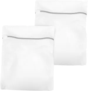 Alipis 2pcs Laundry Bags for Travel Mesh Wash Bag Zipper Machine Washable Easy to Use for Home Camping