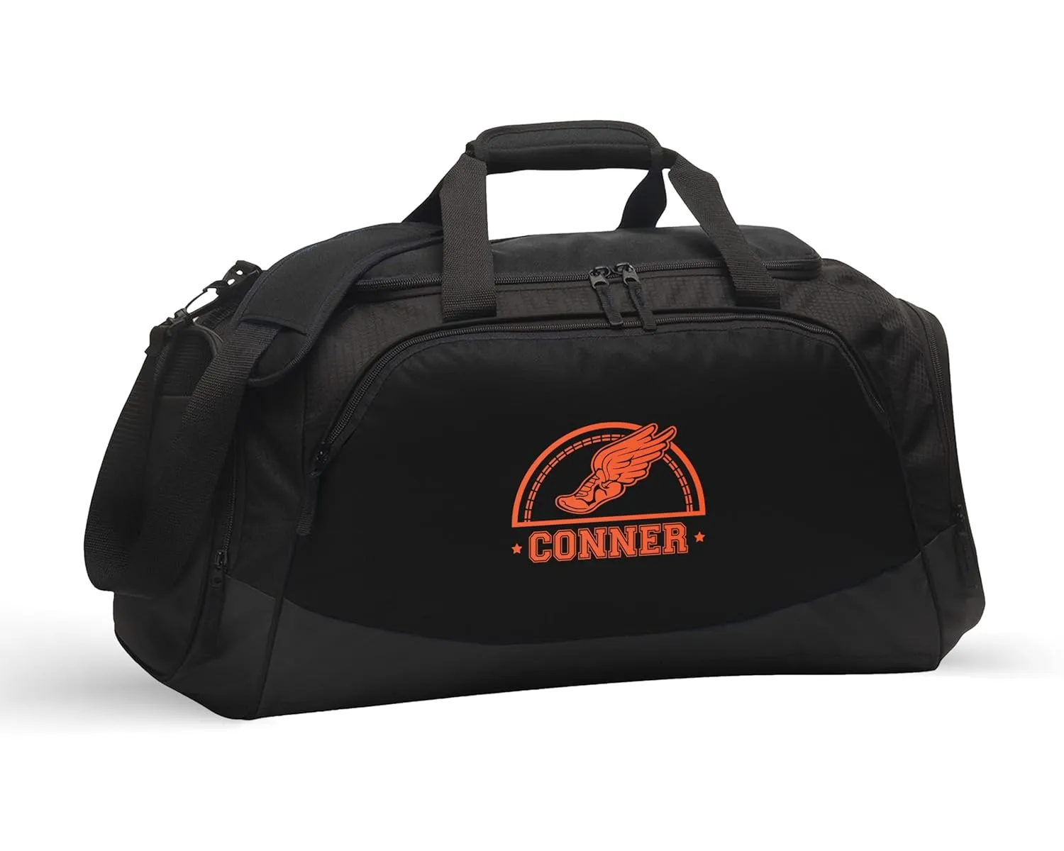 Alterd Industries Personalized Track Bag - Track backpack, Track & Field Gym Bag Water Bottle, track bags for men, track bags for teens, Track Accessories (Bag Only, Black/Black)