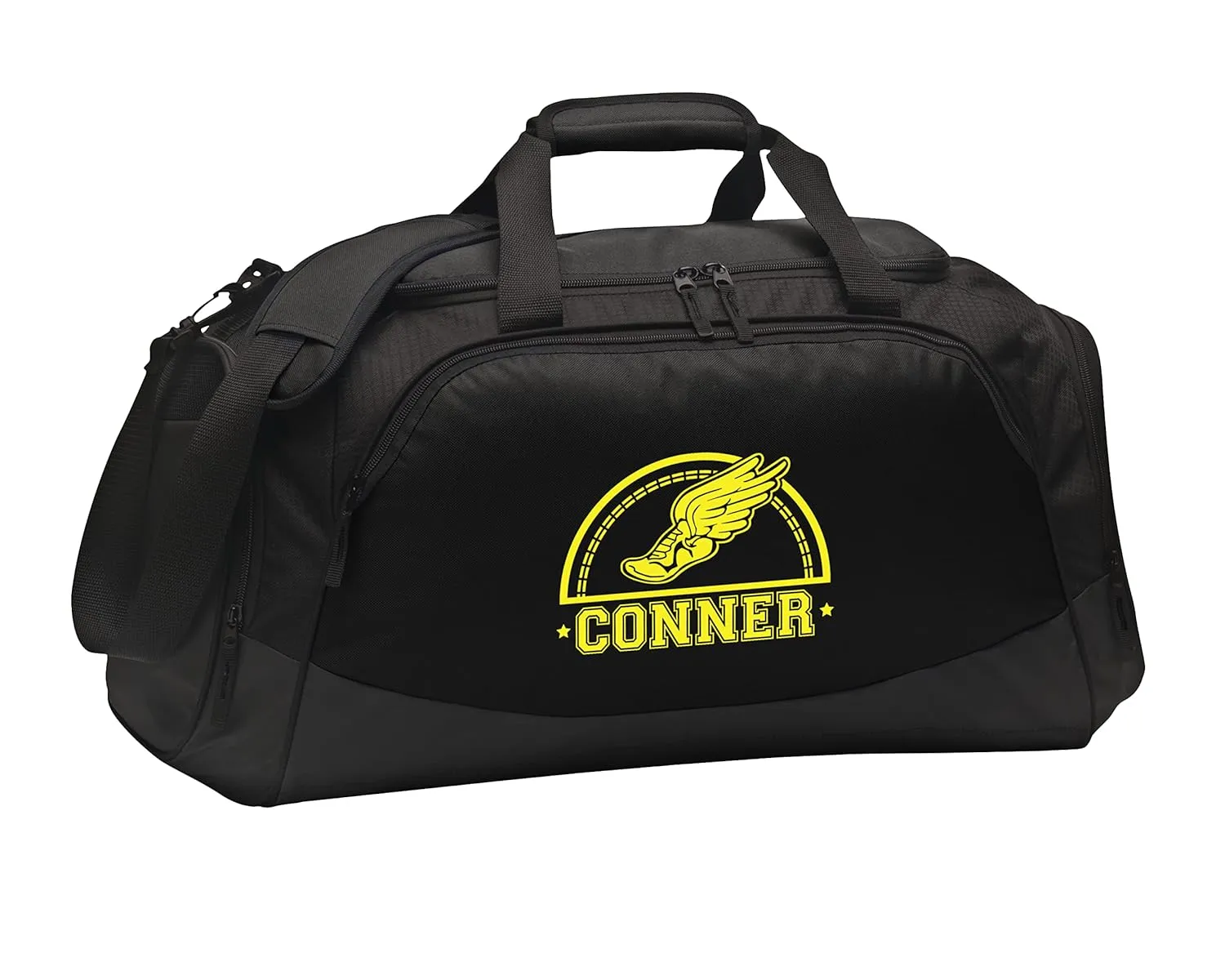 Alterd Industries Personalized Track Bag - Track backpack, Track & Field Gym Bag Water Bottle, track bags for men, track bags for teens, Track Accessories (Bag Only, Black/Black)