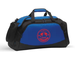Alterd Industries Wrestling Coach Gift - Personalized Wrestling Coach Gym Bag, Duffel Bag, Wrestling gifts, Coach Gifts, with Optional Water Bottle (Bag Only, Wrestling Coach, Blue/Black)