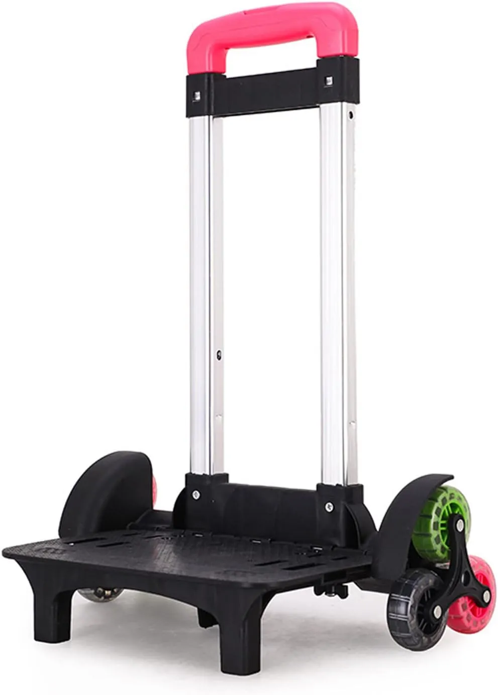 Aluminium Alloy Backpack Trolley with 6 Foldable Trolley Cart Wheeled Hand Truck for Luggage Backpack School Bags