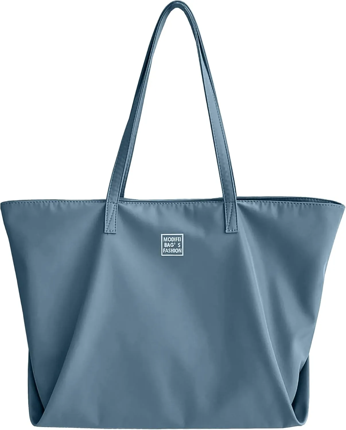 ALUWU Nylon Tote Bag for Women Waterproof Shoulder Handbag with Zipper