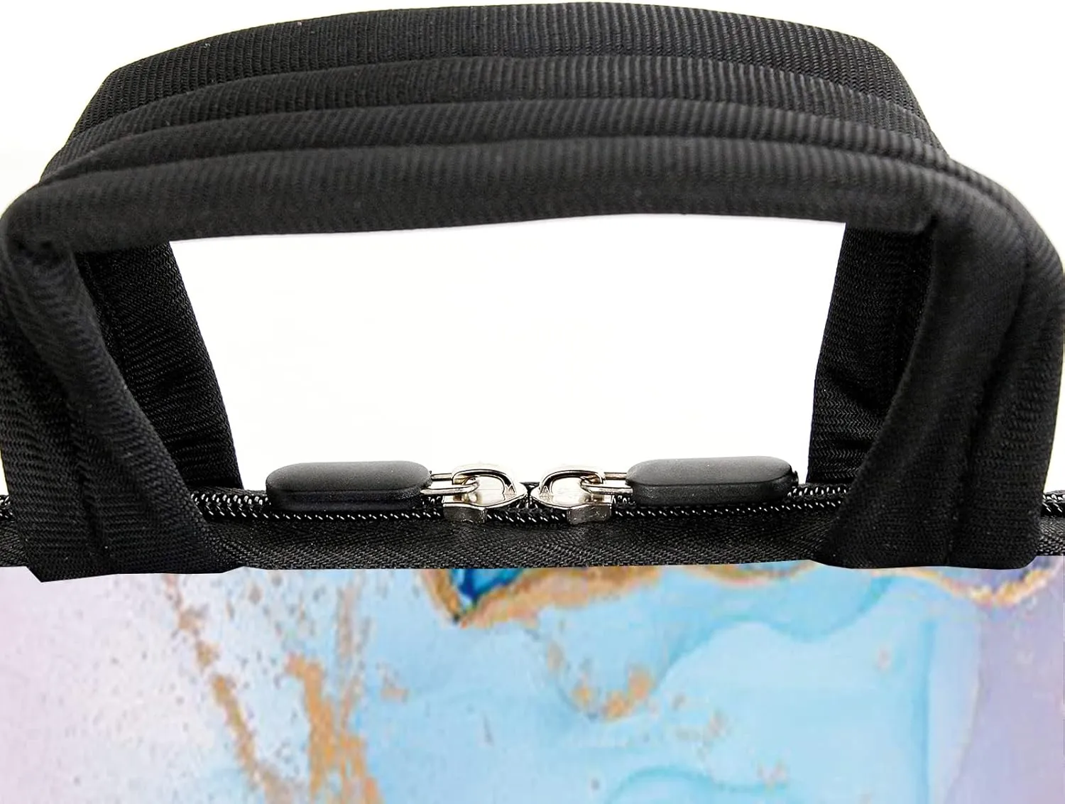 AMARY 13" 13.3" laptop sleeve chromebook case adjustable shoulder strap with handle accessory pocket (Marble)