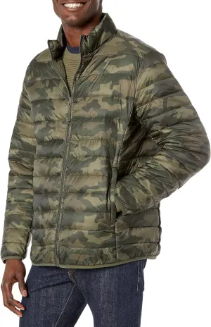 Amazon Essentials Men's Packable Lightweight Water-Resistant Puffer Jacket (Available in Big & Tall)