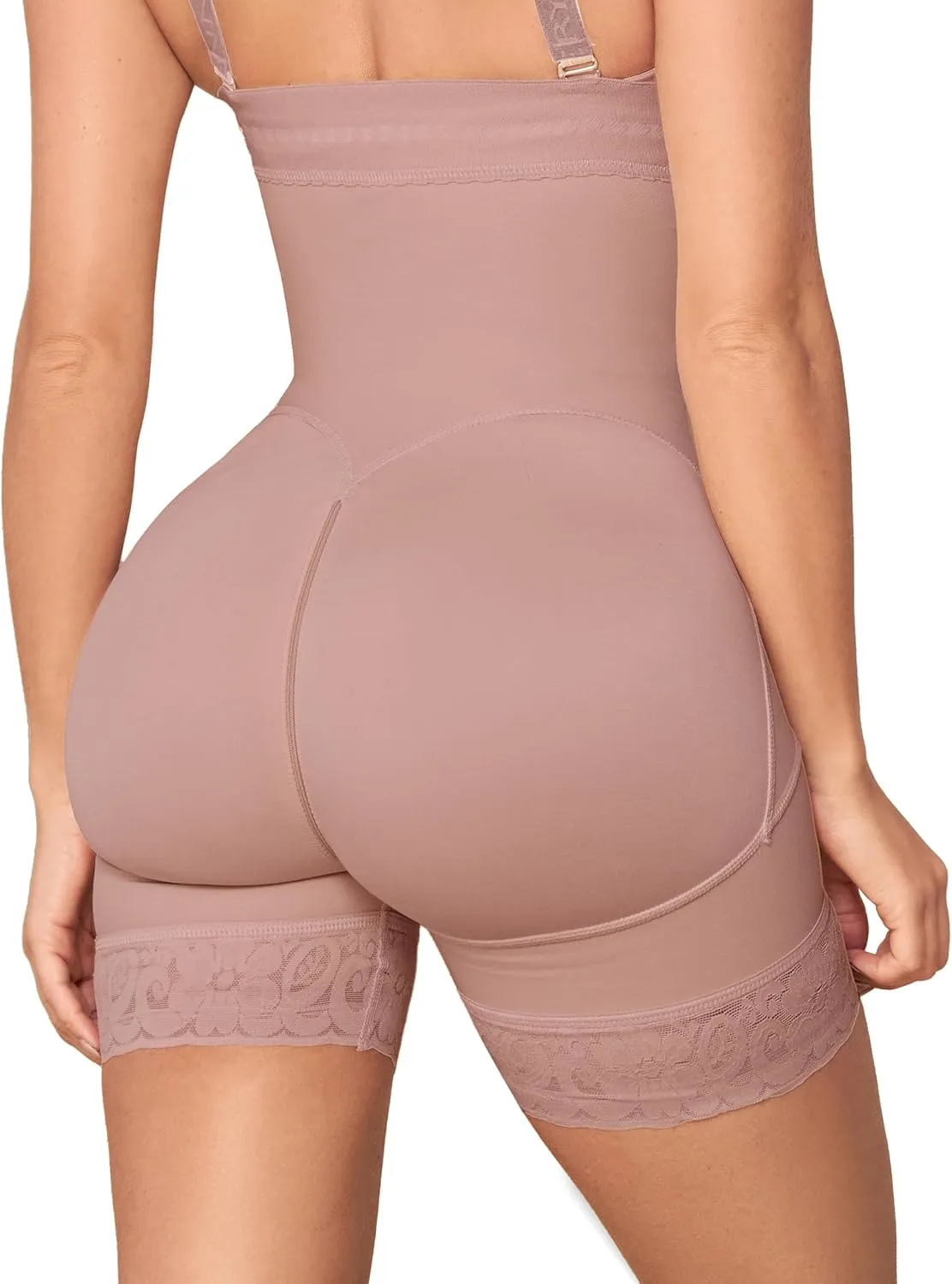 Ann Chery 1040 Shapewear Bodysuit Hourglass Silhouette | 3 levels of hooks Waist Compression and Lifting | Faja Colombiana