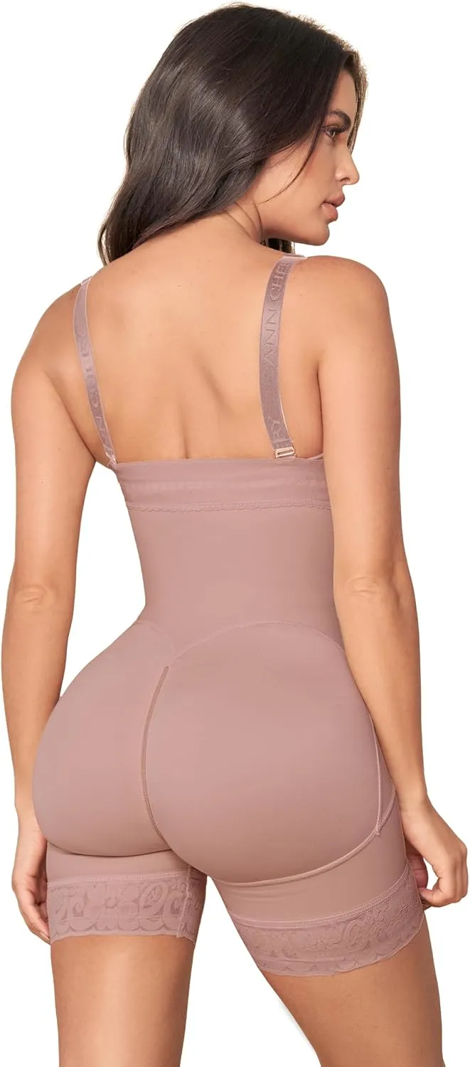 Ann Chery 1040 Shapewear Bodysuit Hourglass Silhouette | 3 levels of hooks Waist Compression and Lifting | Faja Colombiana