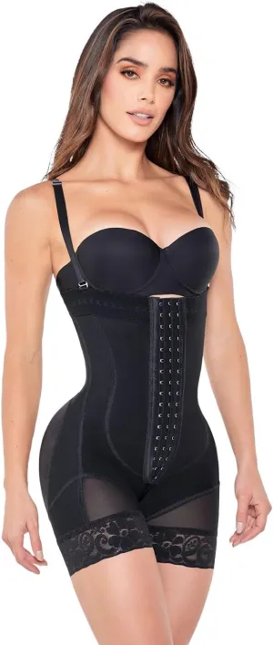 Ann Chery 1040 Shapewear Bodysuit Hourglass Silhouette | 3 levels of hooks Waist Compression and Lifting | Faja Colombiana