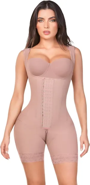 Ann Chery 5165 Shapewear Bodysuit Hourglass Silhouette | 4 levels of hooks, Waist Compression and Lifting | Faja Colombiana