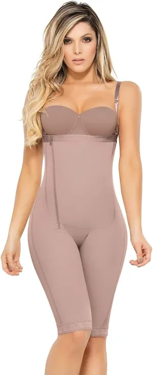 Ann Chery Comfort Line High Compression/Post Surgical/Daily Use/Body Shaper/Liposuction/Faja Colombiana ((Waist 27,5-29,5 Inch) Medium / 34, 5141-Luna-Cocoa)