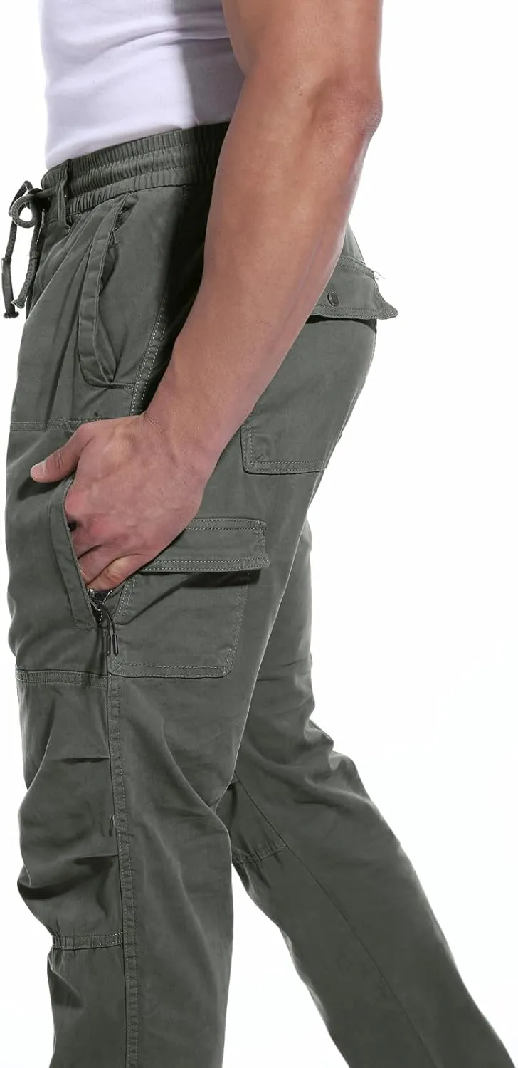 ANOTWENER Men's Stretch Cargo Pants, Tactical Water Resistant Ripstop Lightweight Work Hiking Pants