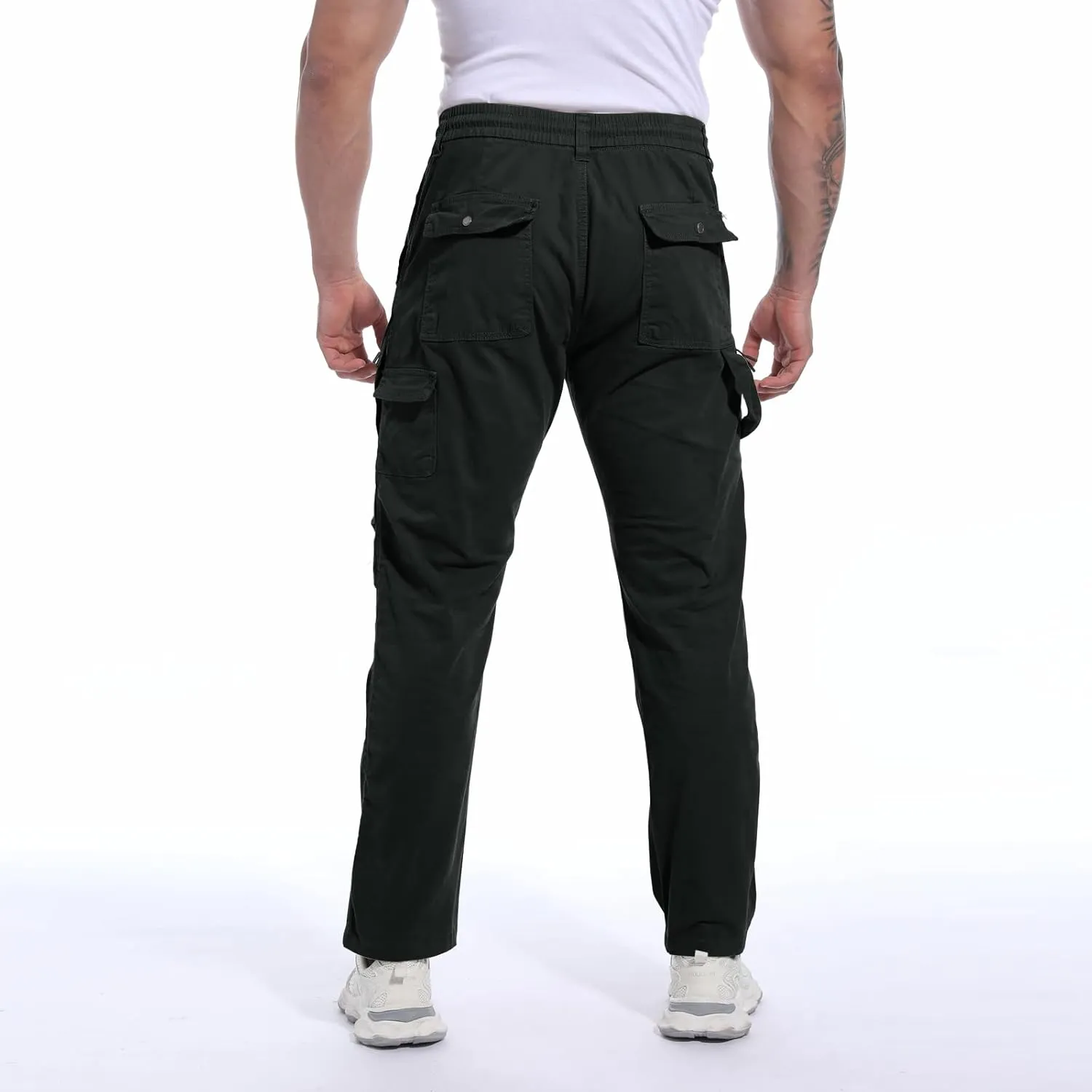 ANOTWENER Men's Stretch Cargo Pants, Tactical Water Resistant Ripstop Lightweight Work Hiking Pants