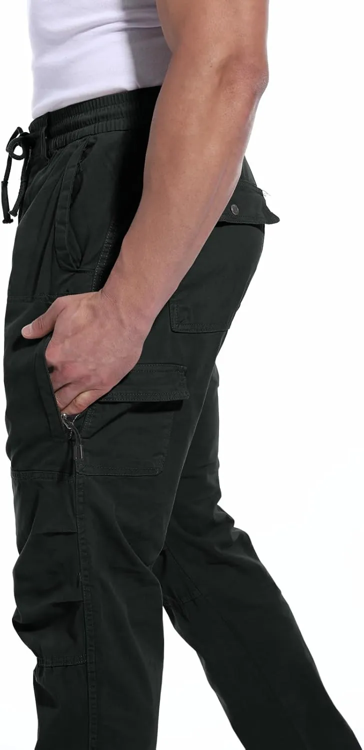 ANOTWENER Men's Stretch Cargo Pants, Tactical Water Resistant Ripstop Lightweight Work Hiking Pants
