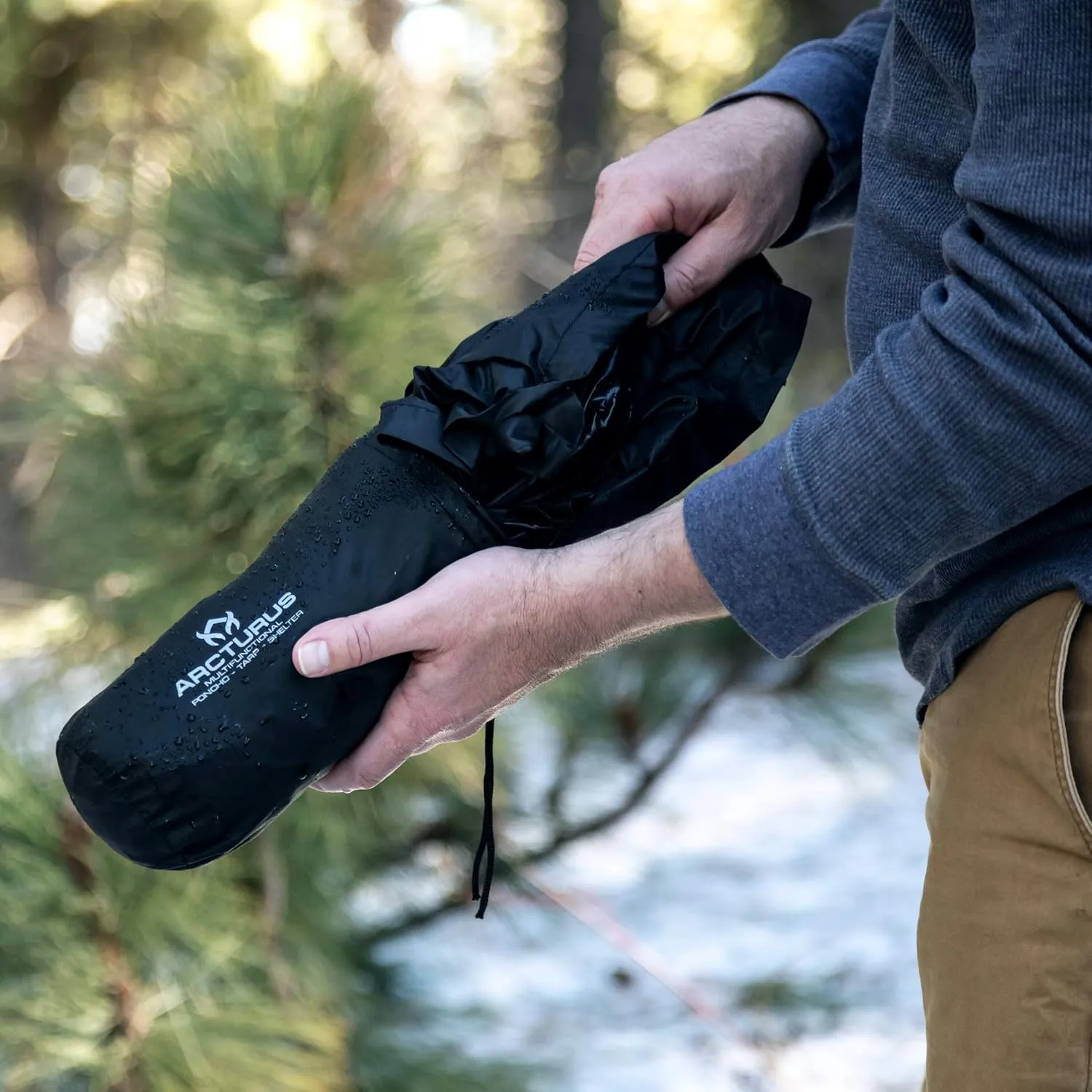 Arcturus Rain Ponchos | Adjustable Hood | Waterproof Ripstop Nylon | Great for Hunting, Fishing & Camping