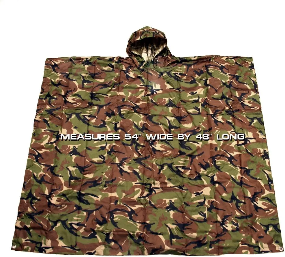 Arcturus Rain Ponchos | Adjustable Hood | Waterproof Ripstop Nylon | Great for Hunting, Fishing & Camping