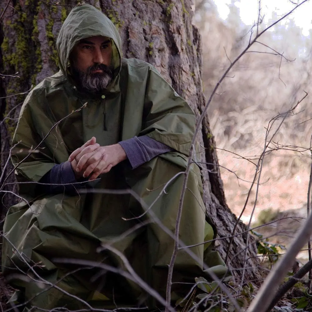 Arcturus Rain Ponchos | Adjustable Hood | Waterproof Ripstop Nylon | Great for Hunting, Fishing & Camping