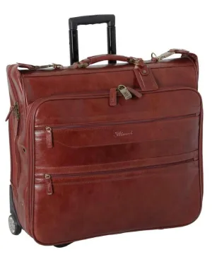 Ashwood Knightsbridge Wheeled Leather Suit Carrier