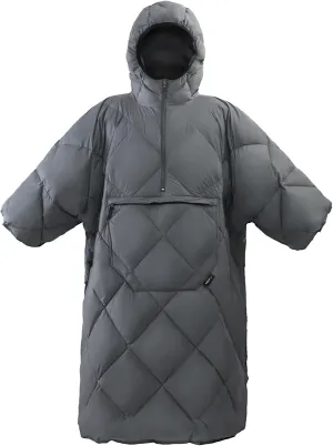 ATEPA Wearable Sleeping Bag, Recycled Stadium Blanket Packable Ultralight Warm Windproof Poncho Camping Outdoor Sports