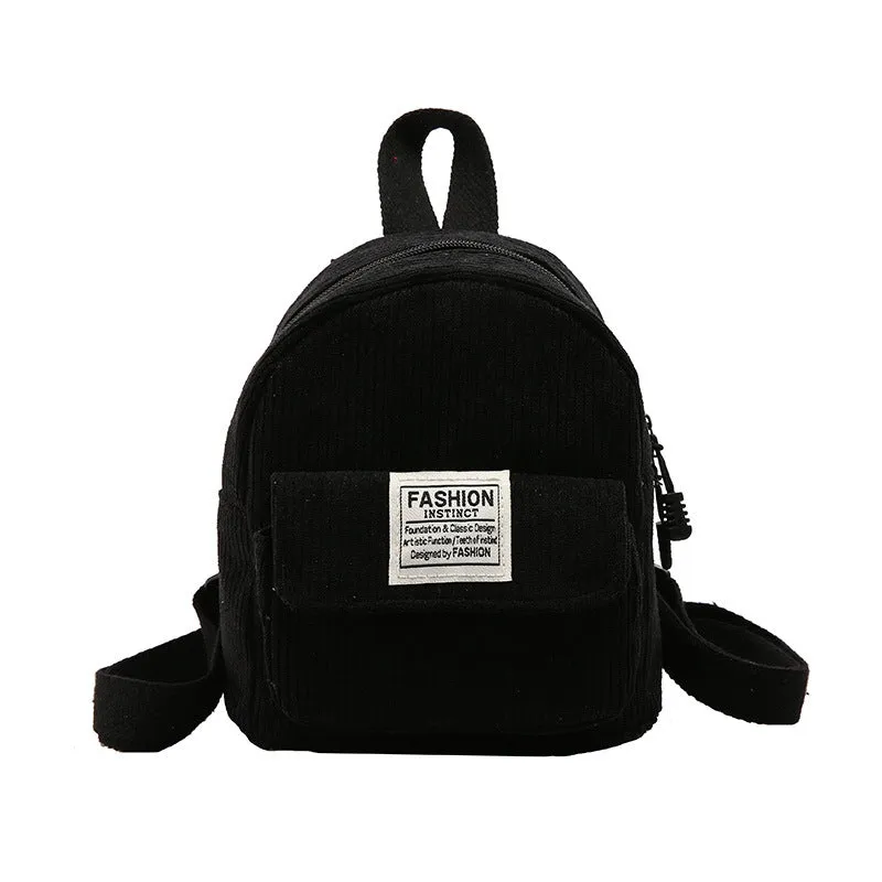 Attractive Women's Slouchy Corduroy Mini Leisure Crossbody Bags