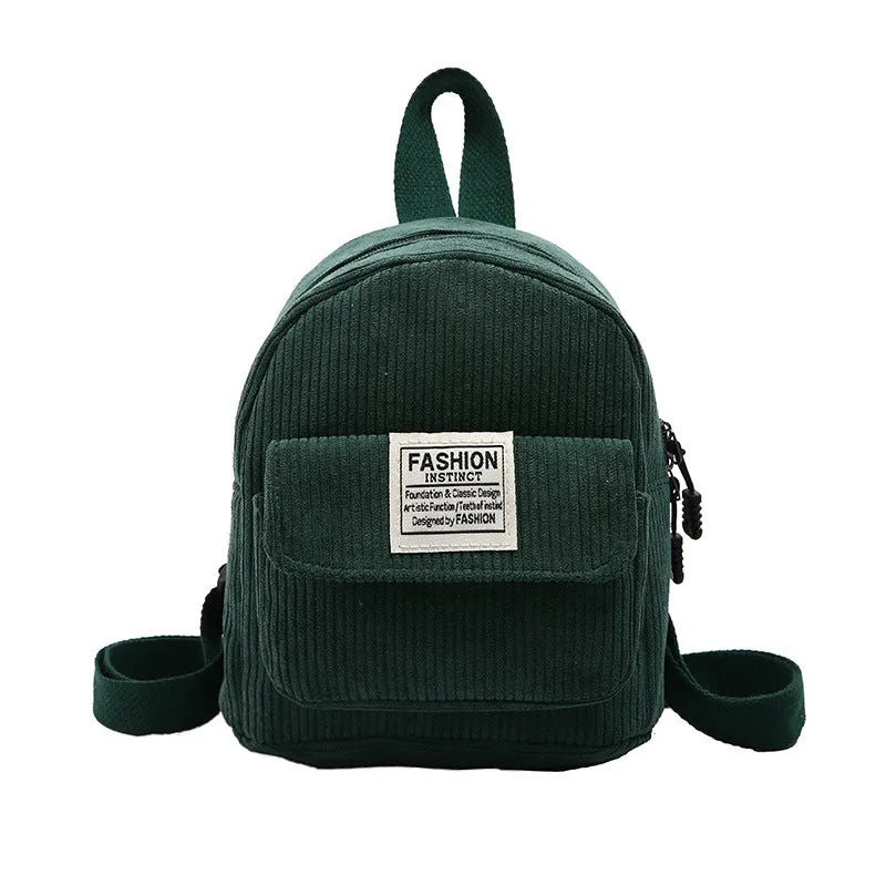 Attractive Women's Slouchy Corduroy Mini Leisure Crossbody Bags
