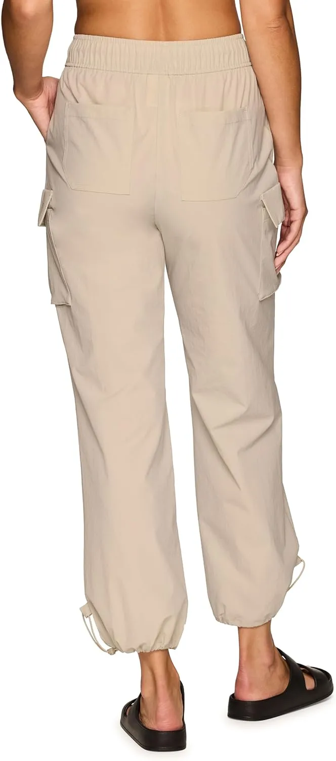 Avalanche Women's Parachute Pants, Ripstop Cargo Pants Lightweight Quick Drying Hiking Joggers for Women