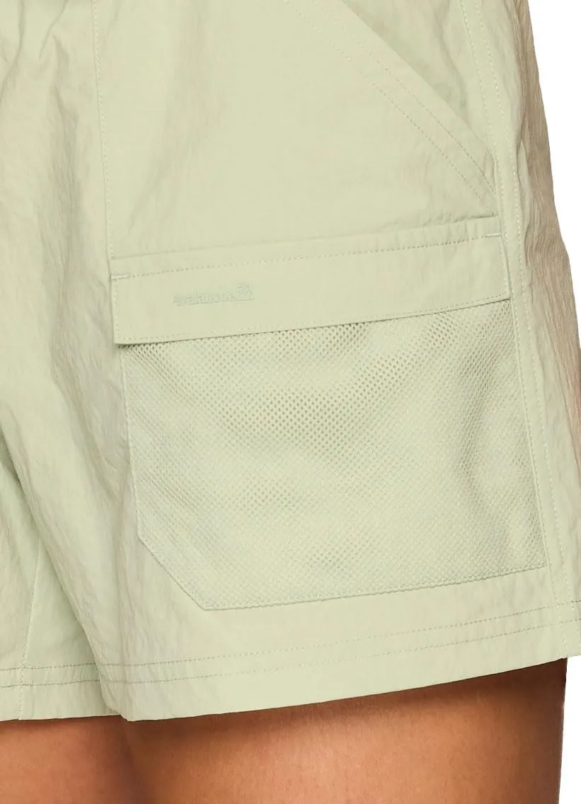 Avalanche Women's Ripstop Hiking Short, Drawstring Waist Lightweight Crinkle Woven Cargo-Style Shorts for Women