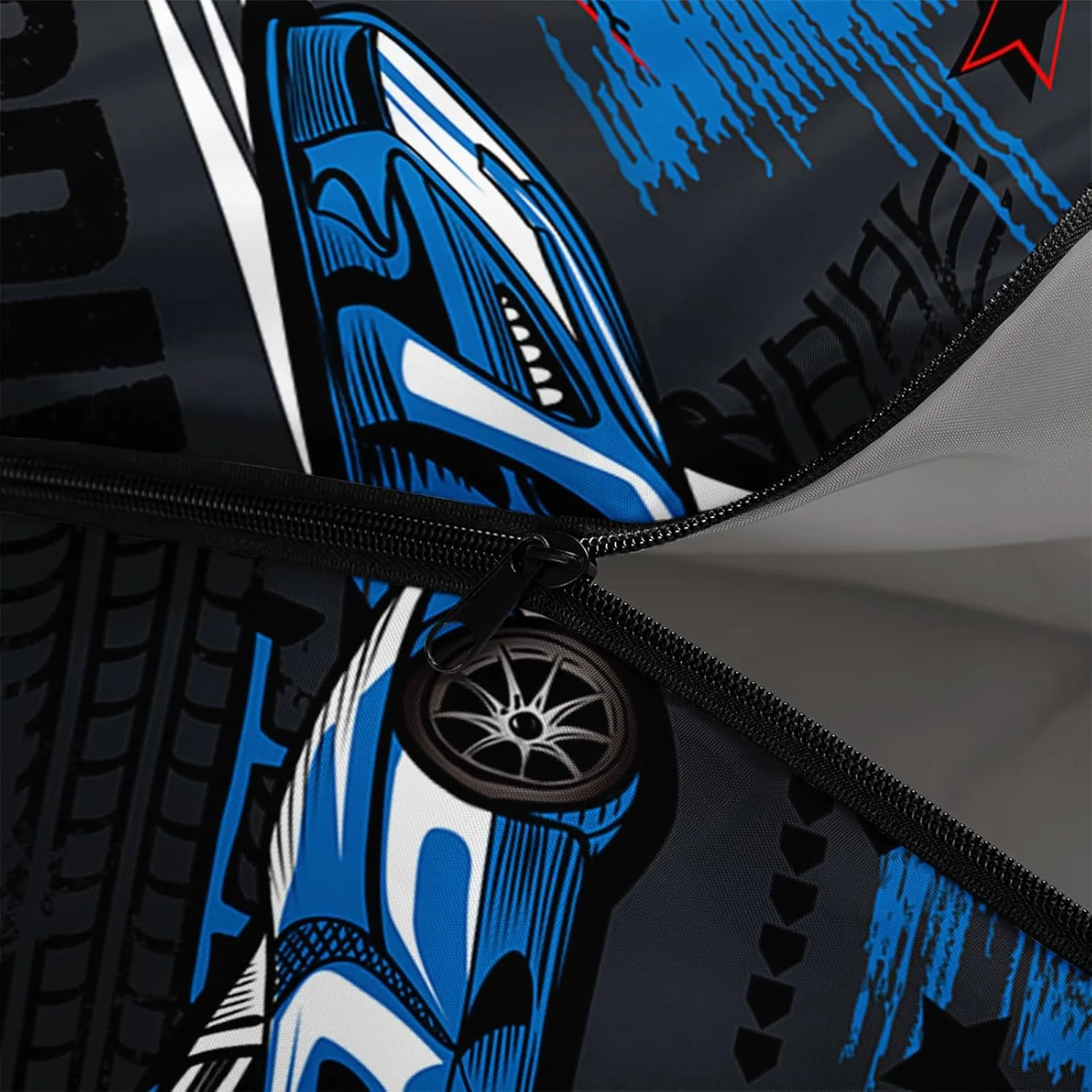 Axolotl Racing Car Sleeping Bag for Traveling,Cool Car Backpacking Camping Bag for Boys Men,Waterproof Portable Camping Stuff for 3 Season,Lightweight Compact Camping Gear Equipment Hunting Adventure