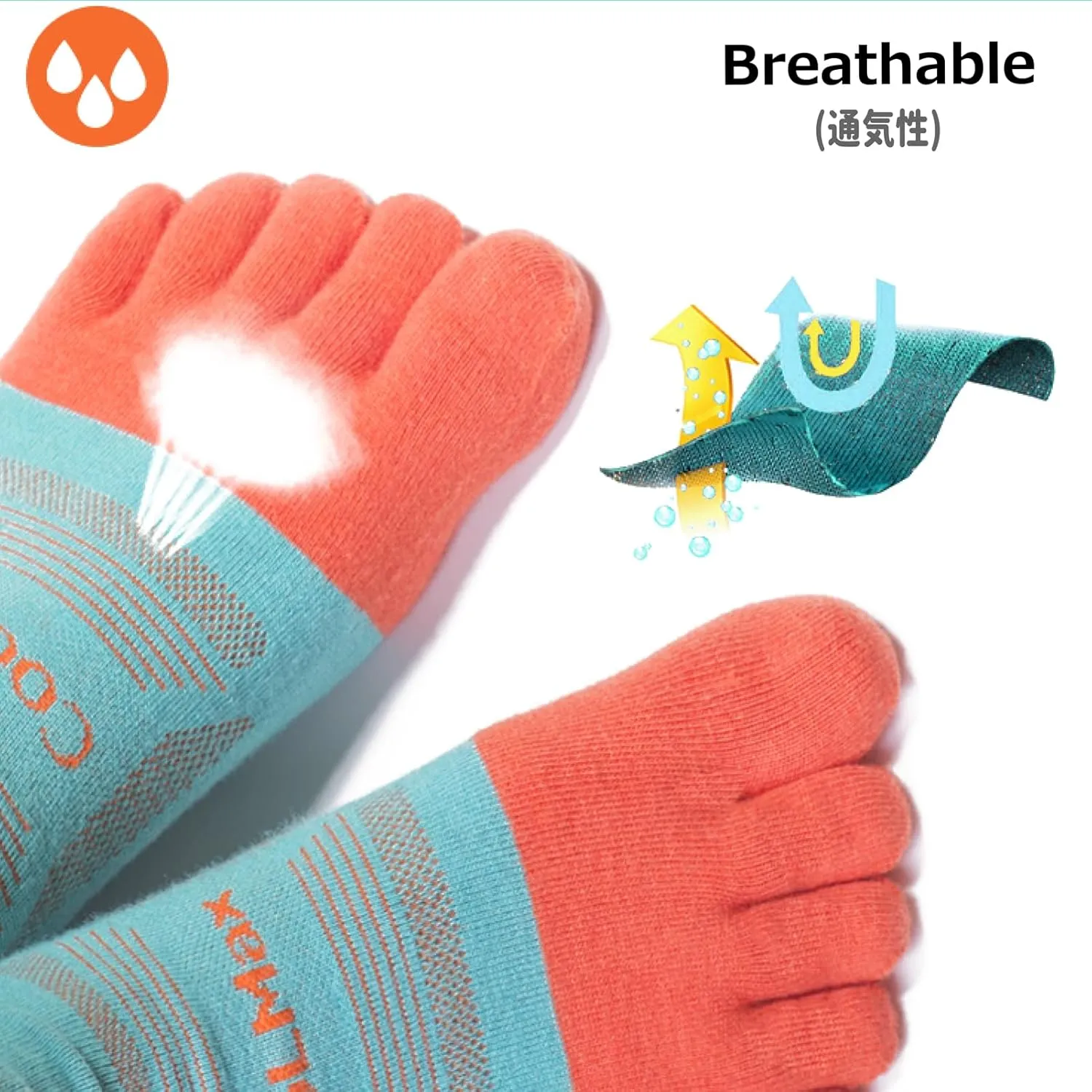 Azarxis Running Ankle Toe Socks for Men Women Lightweight Coolmax High Performance Five Finger Athletic Socks