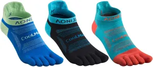 Azarxis Running Ankle Toe Socks for Men Women Lightweight Coolmax High Performance Five Finger Athletic Socks