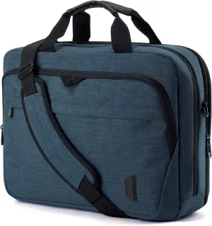 BAGSMART 17.3 Inch Laptop Bag, Expandable Computer Bag Laptop Briefcase Men Women, Laptop Shoulder Bag, Work Bag Business Travel Office, Dark Blue