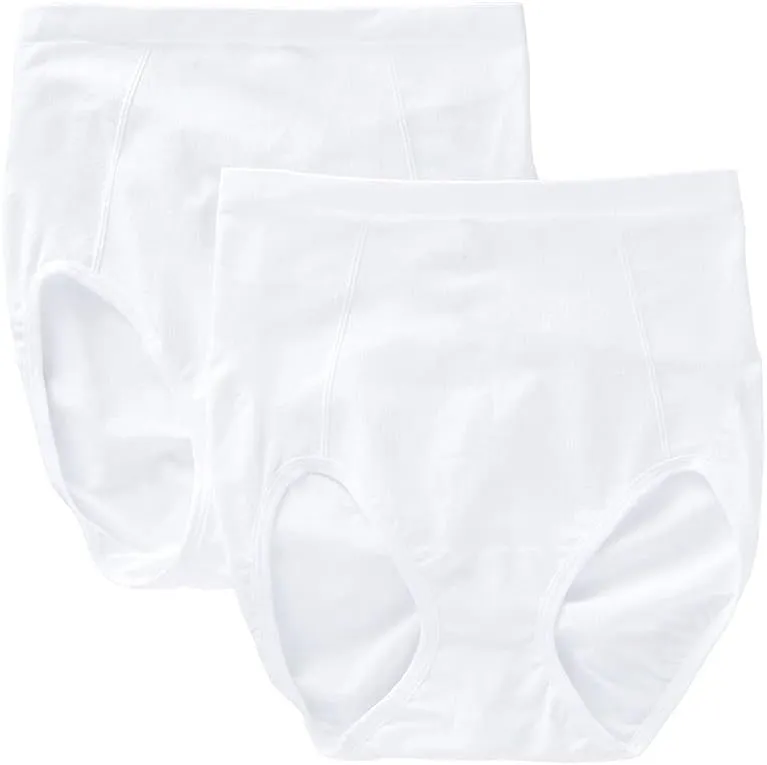 Bali Women's Ultra-Firm Control Shapewear Brief, Seamless Shaping Underwear, 2-Pack