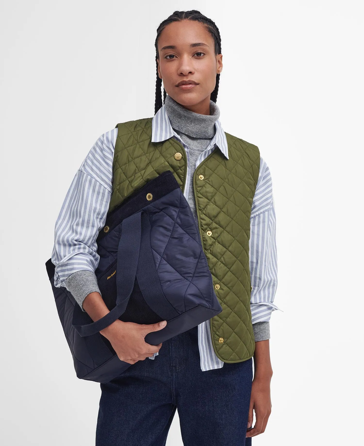 Barbour Healy Quilted Bag Navy