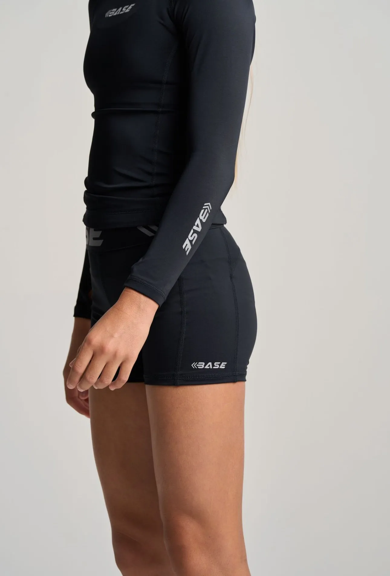 BASE Youth Long Sleeve Compression Tee - Black