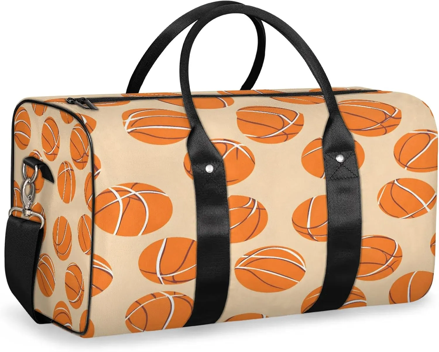 Basketball Duffle Bag for Travel, Overnight Weekend Gym Carry On Luggage Bag, Sports Travel Duffel Bag for Men Women