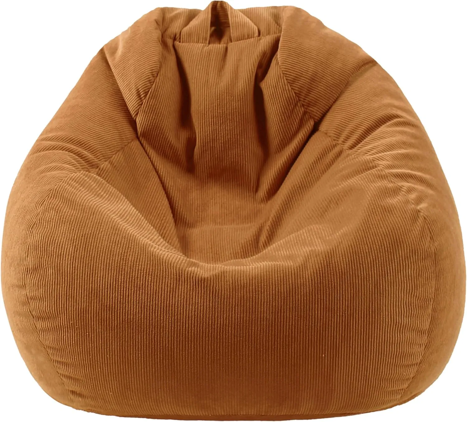 Bean Bag Chairs with Corduroy Cover Removable, 3 Ft Large Memory Foam Bean Bag Chairs for Kidswith Filling,Round Fluffy Sofa Chair for Living Room Bedroom