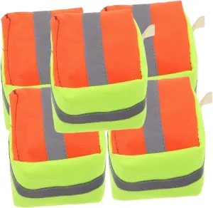 Bean Bag Sack Reflective Strips 5pcs Heavyduty Canvas Rice Husk Filling Boys and Girls Sports Toys Outdoor Play Beach Games