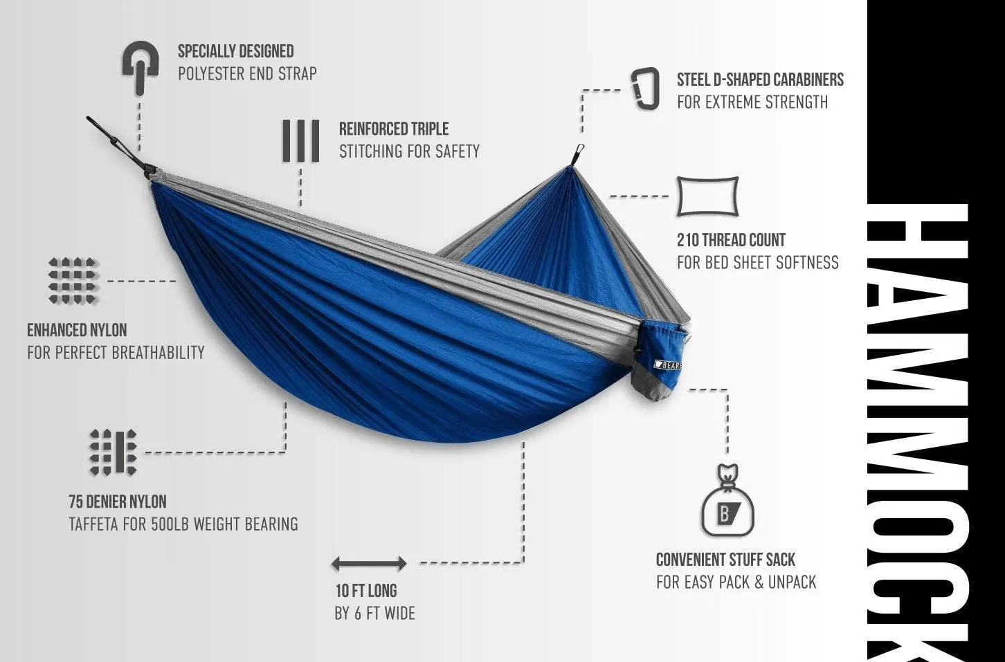 Bear Butt Double Camping Hammock