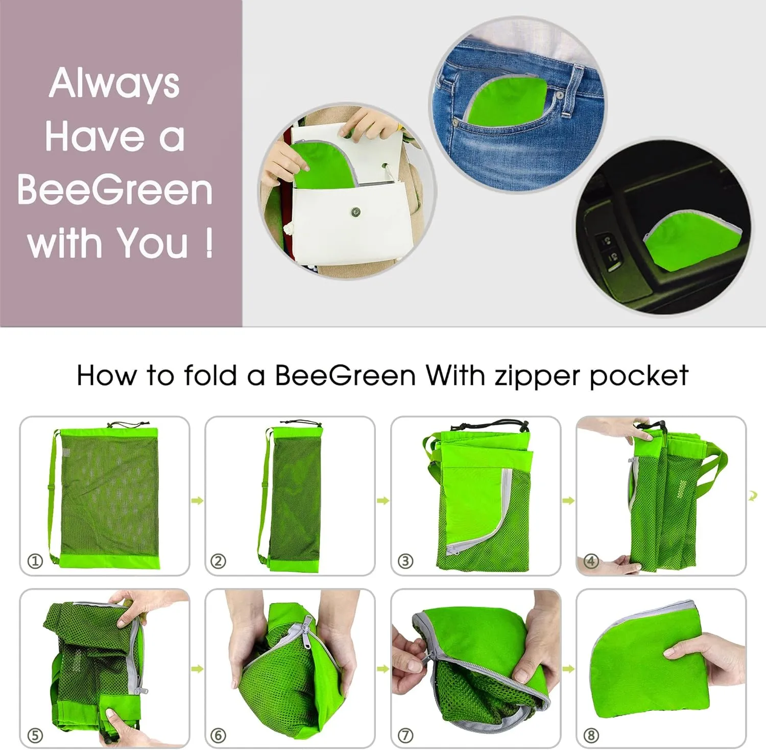 BeeGreen Drawstring Bags Backapck for Men Women Athletic Gym Sports Workout Beach Swim