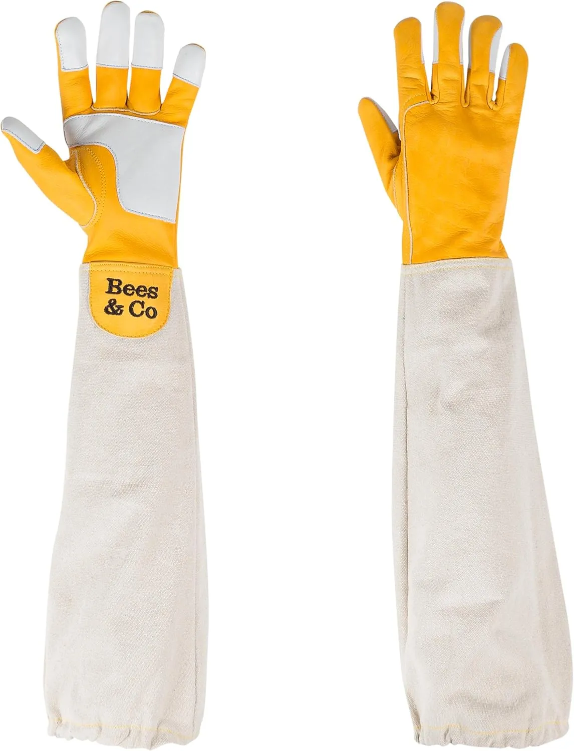 Bees & Co V57 Goatskin Beekeeper Gloves with Extended Sleeves