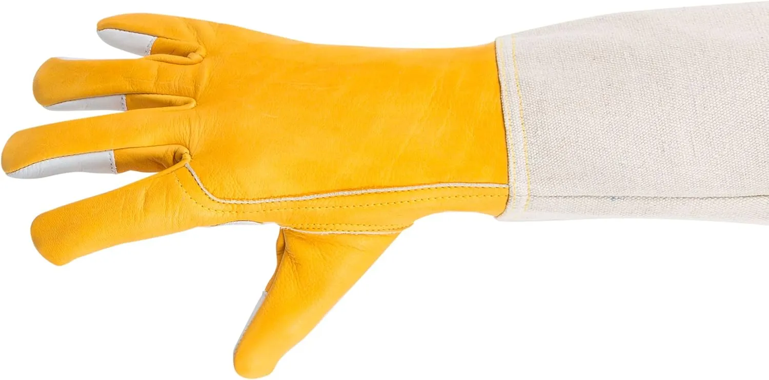 Bees & Co V57 Goatskin Beekeeper Gloves with Extended Sleeves