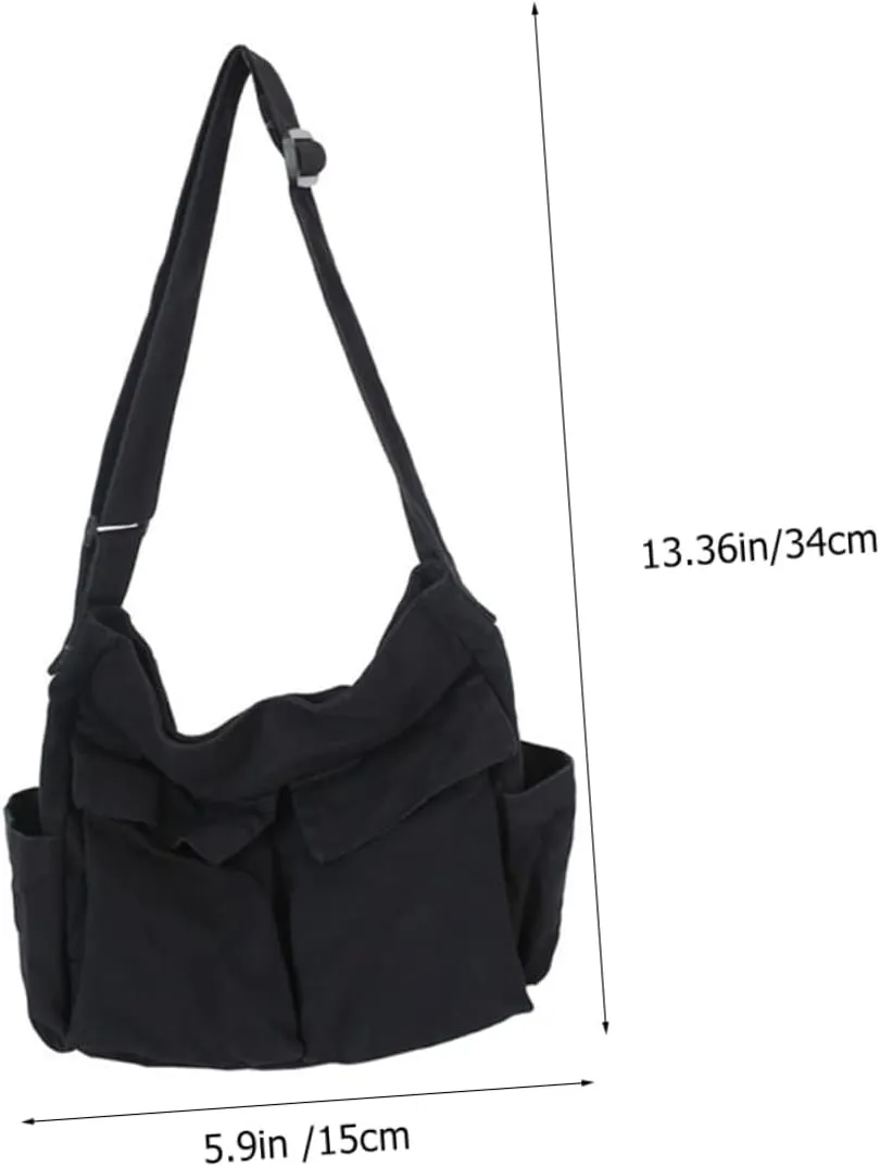 BESTYASH Canvas Messenger Bag Crossbody Shoulder Bag Outdoor Satchel Bag Ladies Shoulder Bag for Women Girl Men